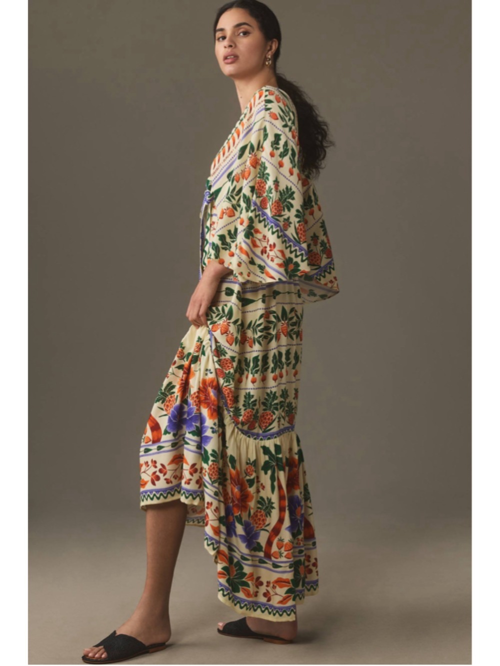 Farm Rio V-Neck Kaftan Maxi Dress Size S NWT - Picture 6 of 11